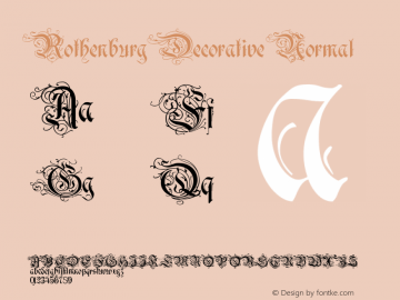 Rothenburg Decorative Normal 1.0图片样张