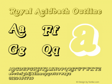 Royal Acidbath Outline email: maddhatter_dl@yahoo.com Font Sample