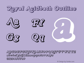 Royal Acidbath Outline email: maddhatter_dl@yahoo.com图片样张