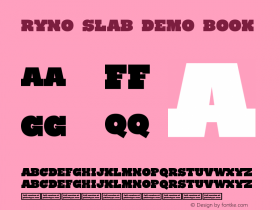 Ryno Slab Demo Book Version 1.000 Font Sample