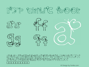 Ryp childC Book Version 001.000 Font Sample