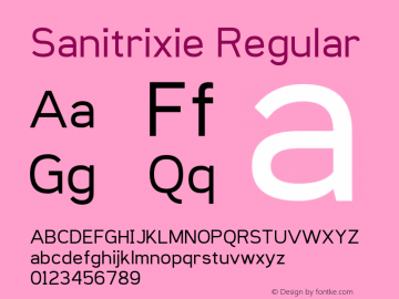 Sanitrixie Regular Version 1.2 - 6/18/2013图片样张