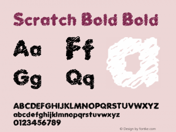 Scratch Bold Bold Version 1.0图片样张