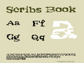 Scribs Book Version 1.00 December 30, 20 Font Sample