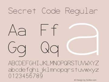 Secret Code Regular Version 1.00图片样张