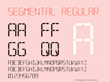 Segmental Regular Version 1.000图片样张