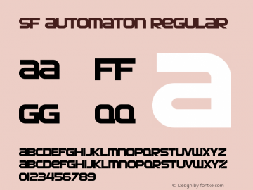 SF Automaton Regular ver 1.0; 2000. Freeware for non-commercial use.图片样张