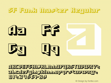 SF Funk Master Regular v1.0 - Freeware Font Sample