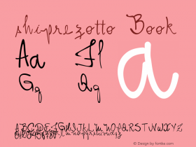 shiprezotto Book Version 1.0 Font Sample