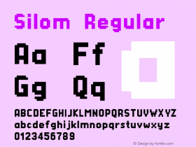 Silom Regular Version 1.00 Font Sample