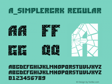a_SimplerCrk Regular 01.03 Font Sample
