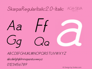 SkarpaRegularItalic2.0-Italic ☞ Version 2.00 July 4, 2013;com.myfonts.agasilva.skarpa-2.0.regular-italic.wfkit2.42Ba图片样张