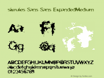 skirules-Sans Sans-ExpandedMedium Version 1.000 2007 initial r图片样张
