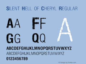 Silent Hell of Cheryl Regular Version 1.00 Font Sample