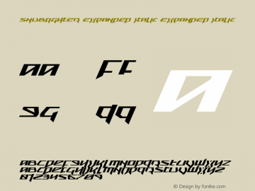 Snubfighter Expanded Italic Expanded Italic 001.000图片样张