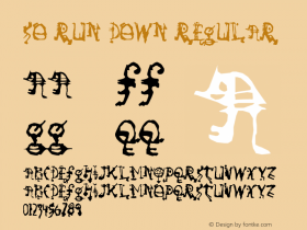 So Run Down Regular OTF 4.000;PS 001.001;Core 1.0.29图片样张