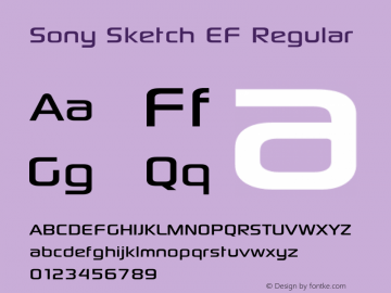 Sony Sketch EF Regular 2.0.5图片样张