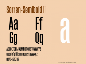 Sorren-Semibold ☞ 1.000;com.myfonts.easy.reserves.sorren.semibold.wfkit2.version.3RtG图片样张