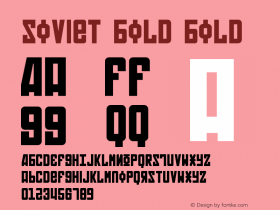 Soviet Bold Bold 2 Font Sample