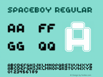 Spaceboy Regular 2 Font Sample