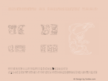 Spirit of Montezuma Book Version 1.000 2009 initial r Font Sample