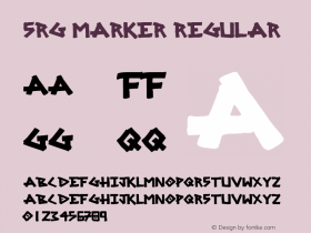 SRG MARKER Regular Version 1.00 November 13, 2008, initial release Font Sample
