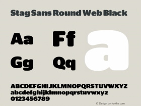 Stag Sans Round Web Black Version 001.001 2009图片样张