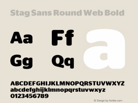 Stag Sans Round Web Bold Version 001.001 2009图片样张