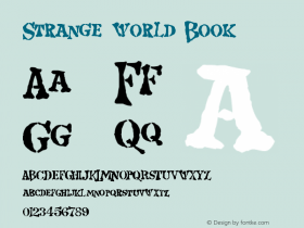 Strange world Book Version December 16, 2004 Font Sample