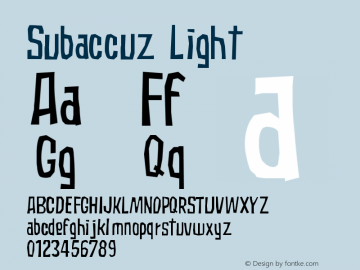 Subaccuz Light Version 001.000图片样张