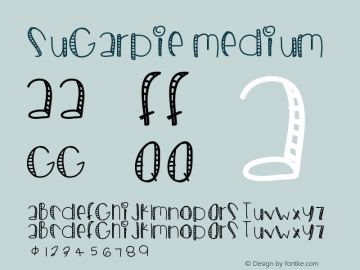 SugarPie Medium Version 001.000 Font Sample