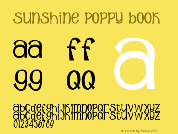 Sunshine Poppy Book Version 2.00 January 14, 201图片样张