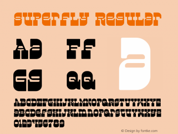 Superfly Regular Macromedia Fontographer 4.1.3 3/19/02 Font Sample