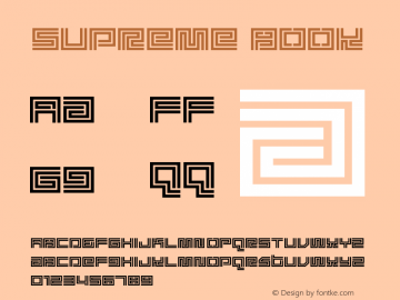 Supreme Book Version Macromedia Fontograp图片样张