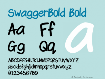 SwaggerBold Bold Version 001.000图片样张