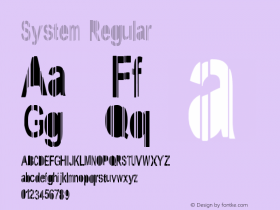 System Regular Version 1: June 7, 2009图片样张