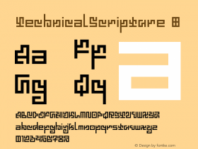 TechnicalScripture ☞ Version 1.000;com.myfonts.easy.mmc-typodrome.technical-scripture.regular.wfkit2.version.4mqo Font Sample