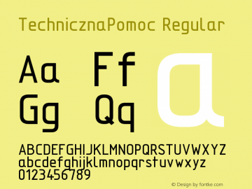 TechnicznaPomoc Regular 1.00 07032004图片样张