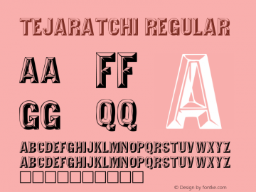 Tejaratchi Regular Version Altsys Fontographer图片样张
