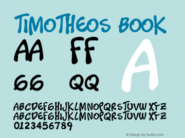 Timotheos Book Version 2.10 November 10, 20 Font Sample