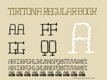 TIRITONA REGULAR Book Version 001.000图片样张