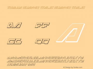 Trajia Shadow Italic Shadow Italic 1.0; 2008图片样张