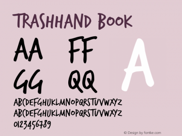 TrashHand Book Version Macromedia Fontograp图片样张