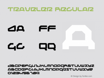 Traveler Regular 001.000 Font Sample