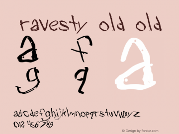 Travesty Bold Bold Version 1 Font Sample