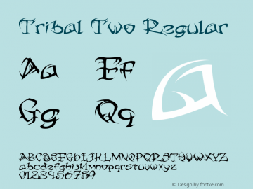 Tribal Two Regular 1.0图片样张