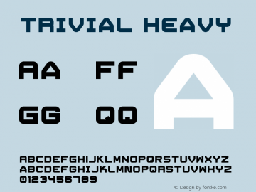 Trivial Heavy Version 1.000 2008 initial release图片样张