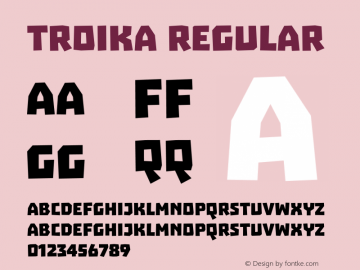 Troika Regular 2.000 Font Sample