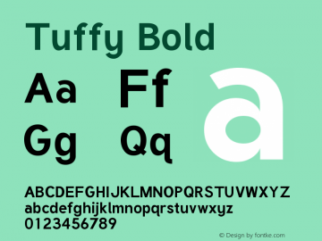 Tuffy Bold Version 001.100图片样张
