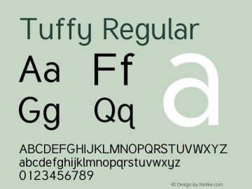 Tuffy Regular Version 001.100图片样张